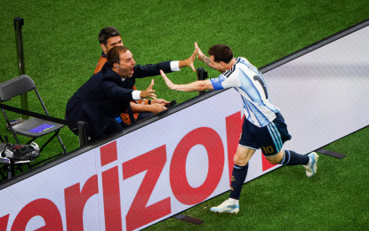 Mundial 2026: el icónico festejo de Messi con un periodista argentino