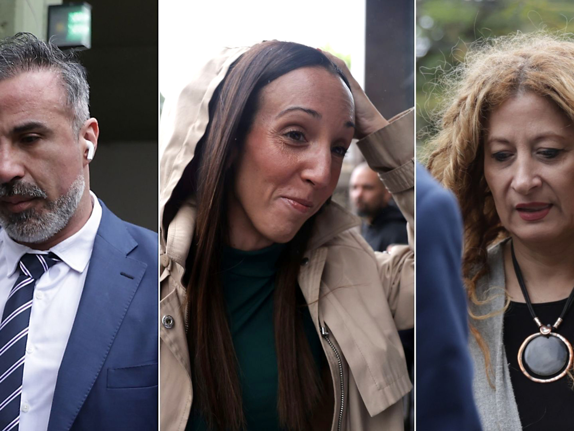 Leopoldo Luque, Agustina Cosachov y Nancy Forlini, los tres principales imputados en el juicio por la muerte de Diego Maradona