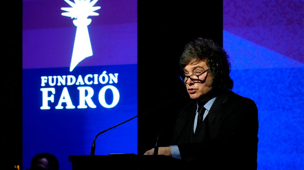 Javier Milei habló en la cena anual de la Fundación Faro