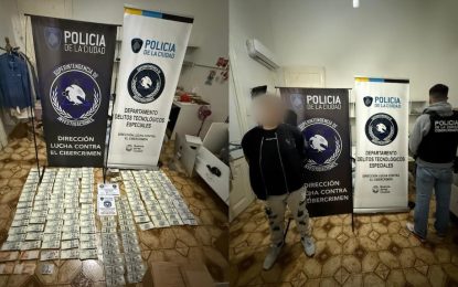 Detuvieron en Monserrat a un hombre por estafas bancarias en Chubut y le secuestraron más de $255 millones