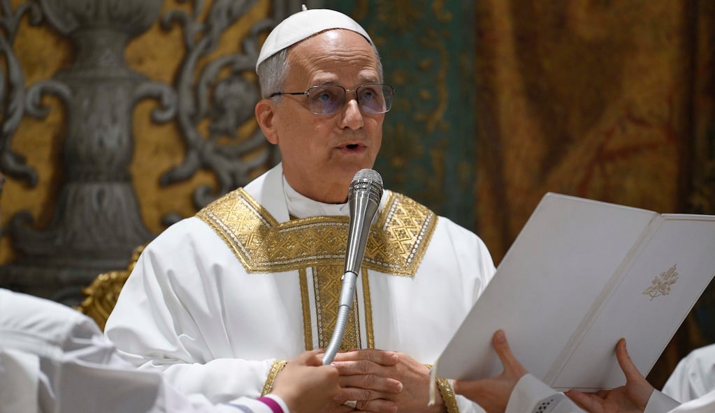 El papa León XIV, en la capilla Sixtina