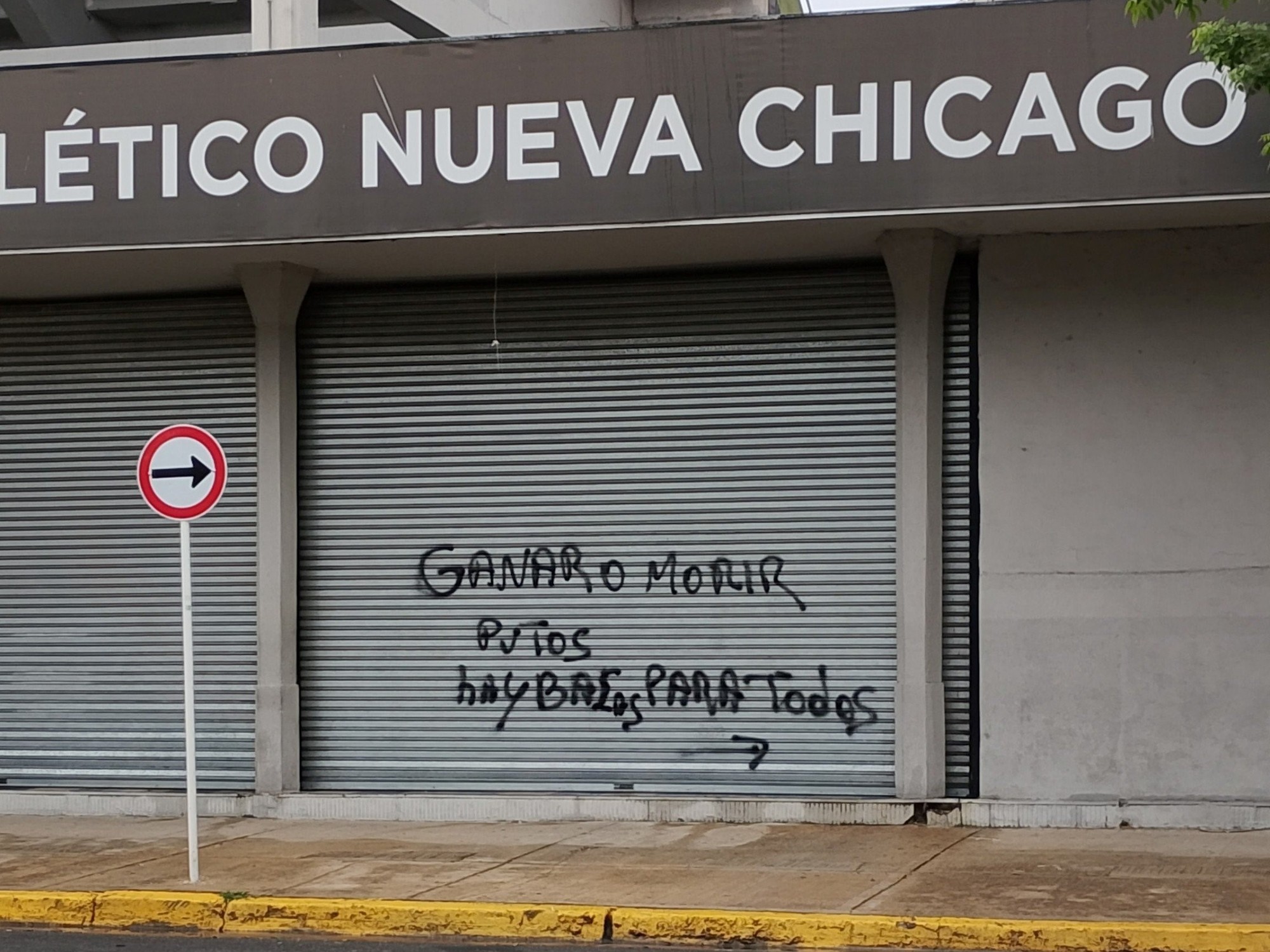 Apareció un mensaje amenazante en Mataderos